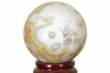 Multi-Colored Ocean Jasper Sphere - New Deposit! #206635-1